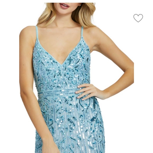 COPY - Brand New!! Mac Duggal Sequin Column Gown - Picture 3 of 4